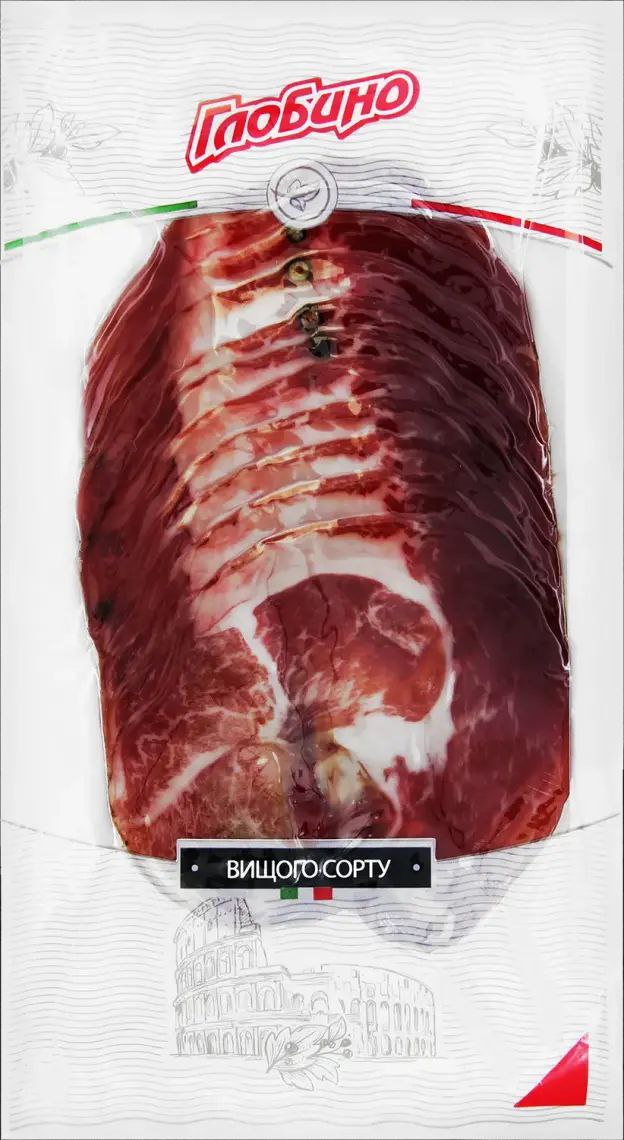 Шийка Глобино Італійська в/с с/в в/п нарізаний 80г